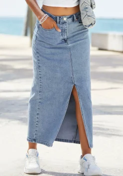 Röcke|Buffalo Jeansrock lightbluewashed
