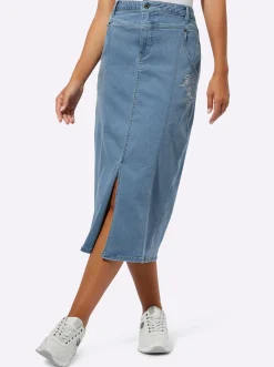Röcke| Jeansrock blue-bleached