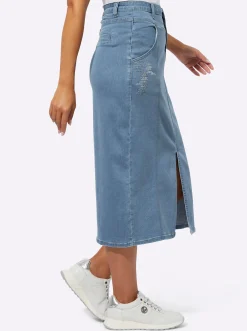 Röcke| Jeansrock blue-bleached