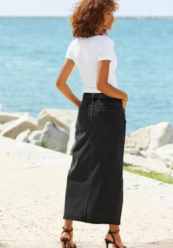 Strandmode|Röcke|Buffalo Jeansrock blackwashed