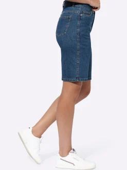Jeans|heine Jeansshort in 5-Pocket-Form blue-stone-washed