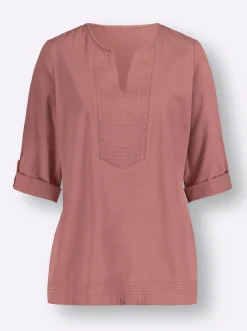 Blusen| Jeans-Tunika rosenholz