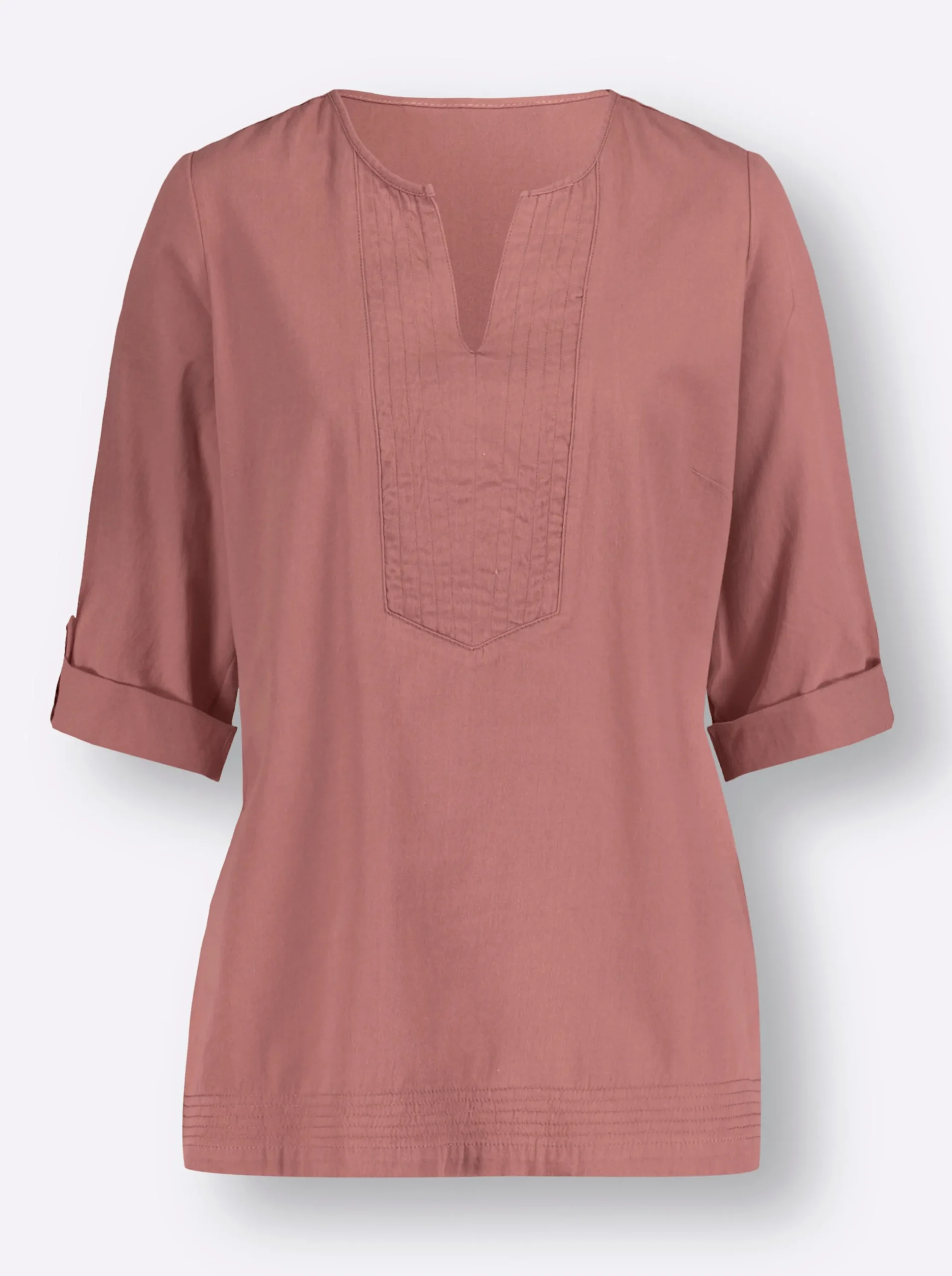 Blusen| Jeans-Tunika rosenholz