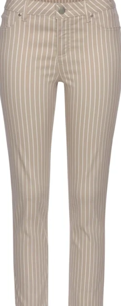 Strandmode|LASCANA 7/8-Jeggings sand-weiß-gestreift