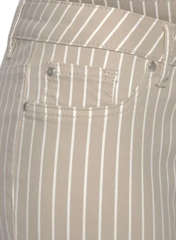 Strandmode|LASCANA 7/8-Jeggings sand-weiß-gestreift