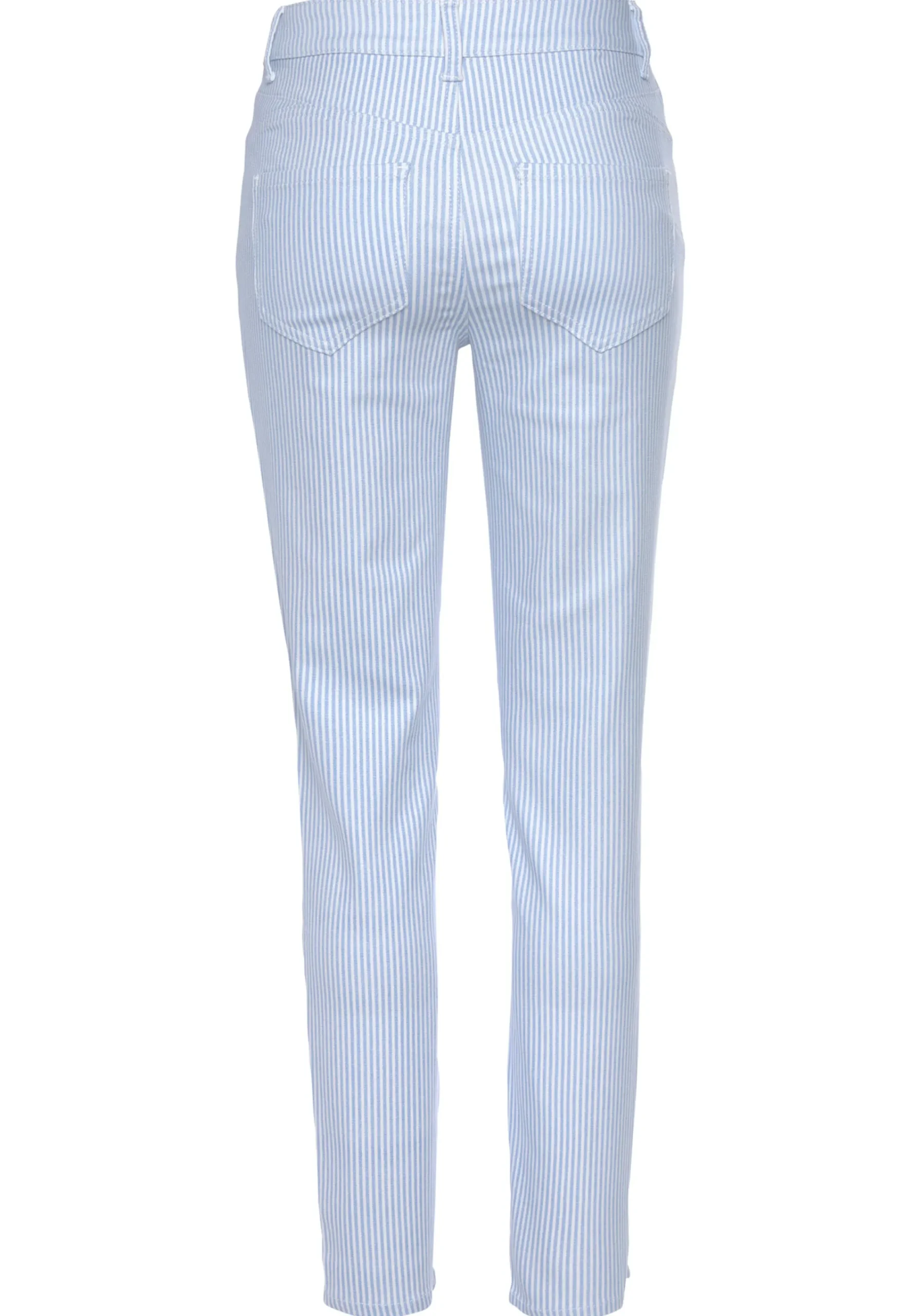 Hosen|LASCANA Jeggings weiß-blau