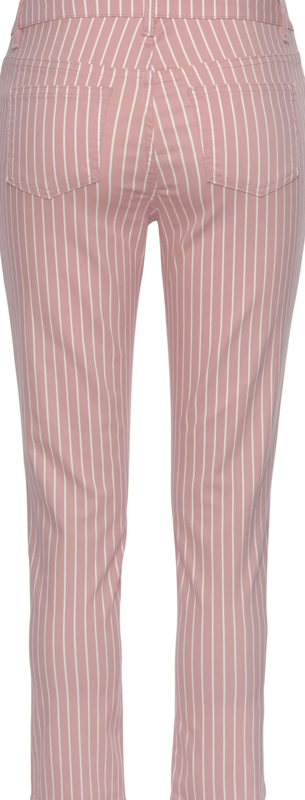 Strandmode|LASCANA 7/8-Jeggings mauve-weiß-gestreift