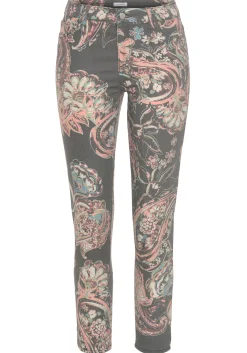 Hosen|LASCANA 7/8-Jeggings schwarz-buntbedruckt