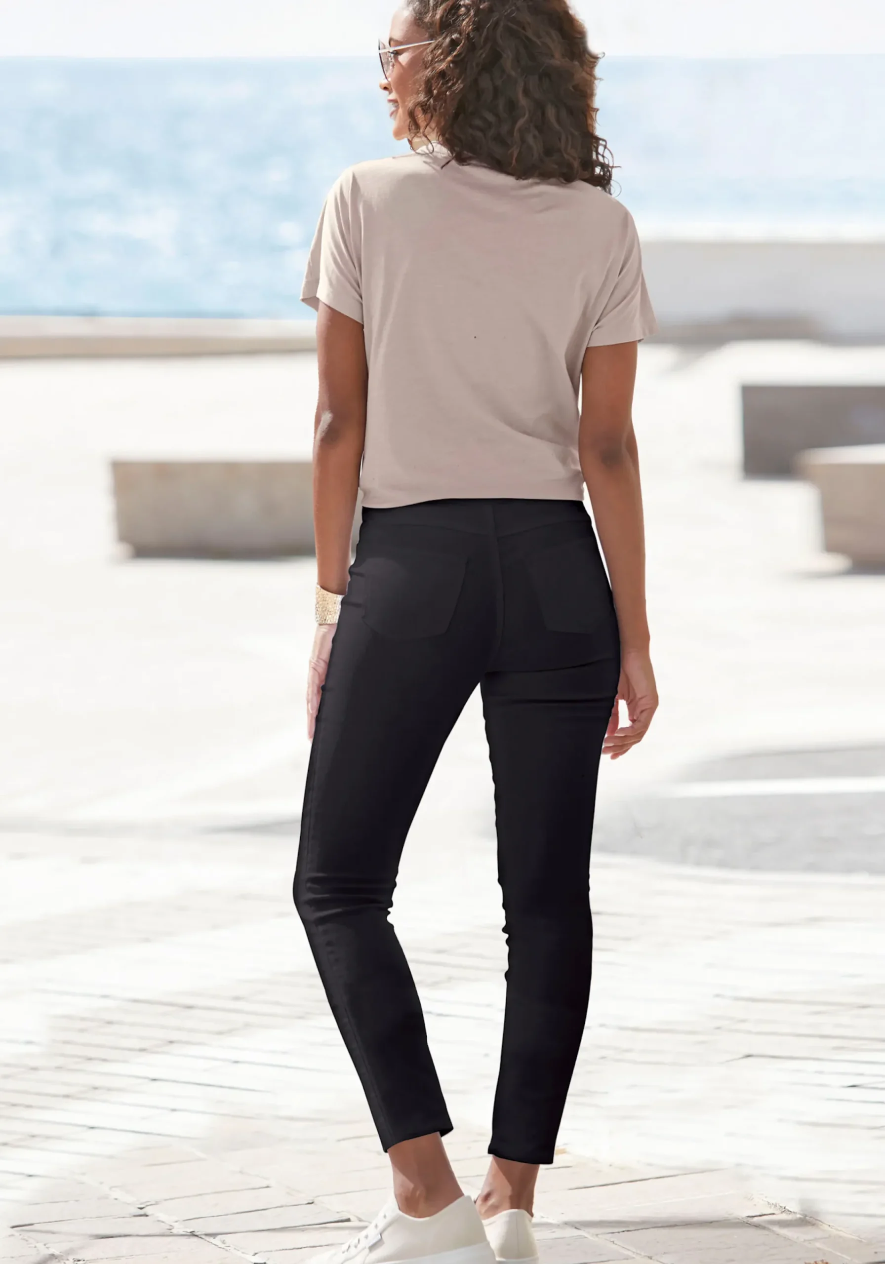Strandmode|Vivance Jeggings schwarz