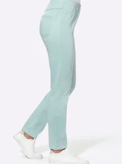 Jeans| Jeggings in schmaler Form mint