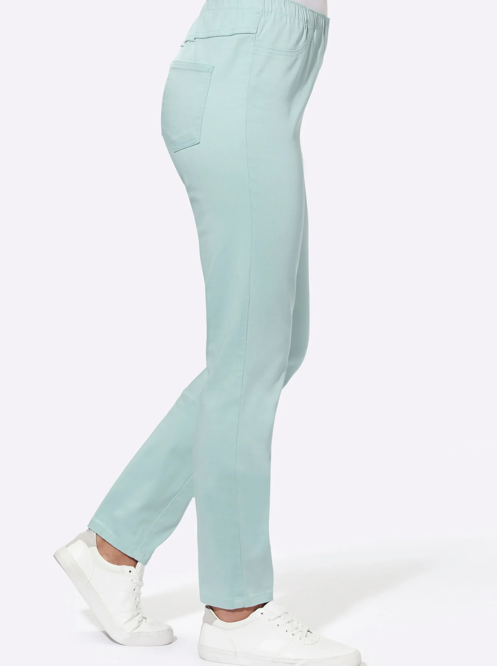 Jeans| Jeggings in schmaler Form mint