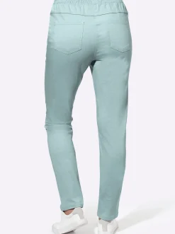 Jeans| Jeggings in schmaler Form mint