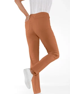 Jeans| Jeggings in schmaler Form terrakotta