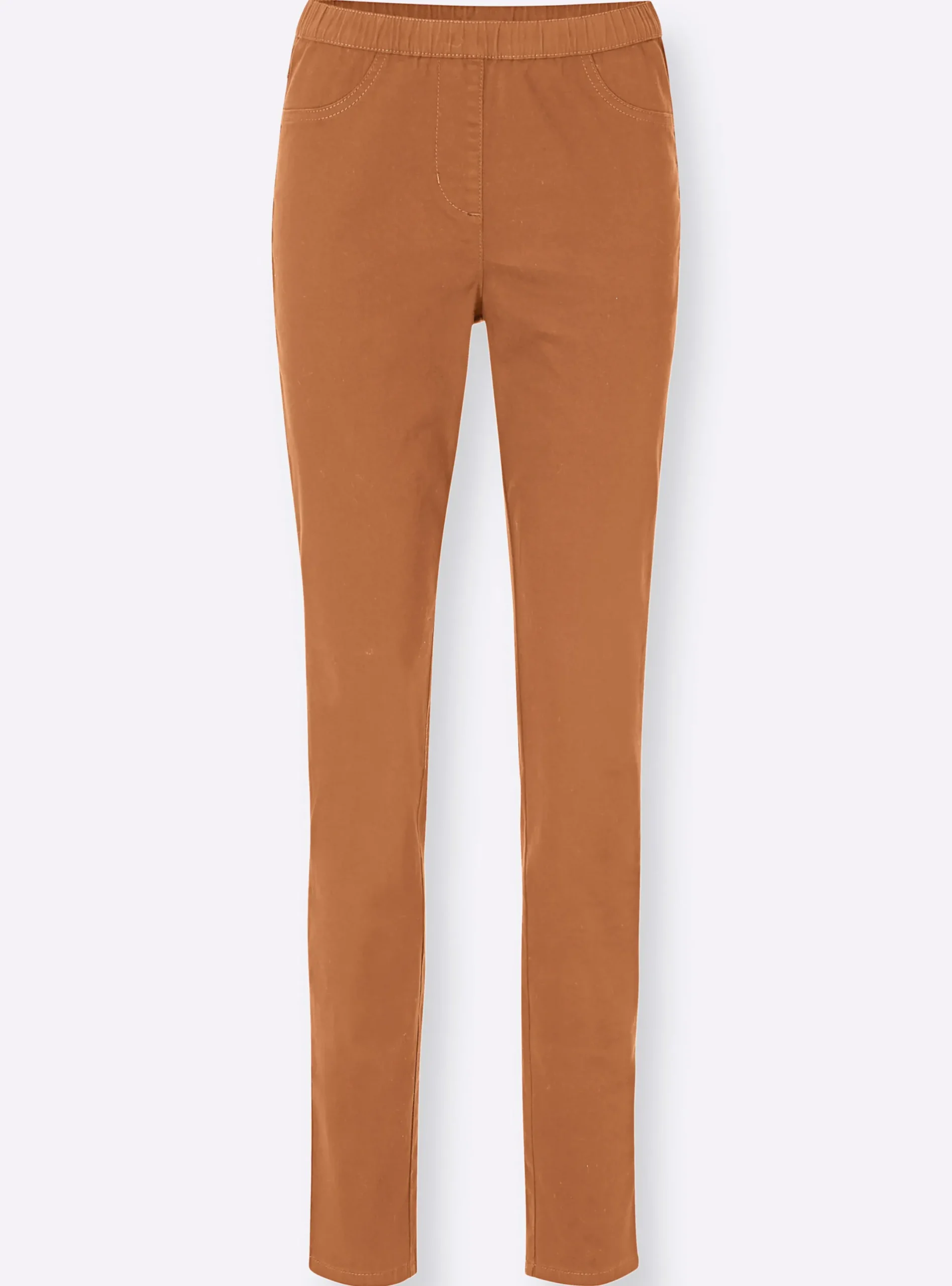 Jeans| Jeggings in schmaler Form terrakotta