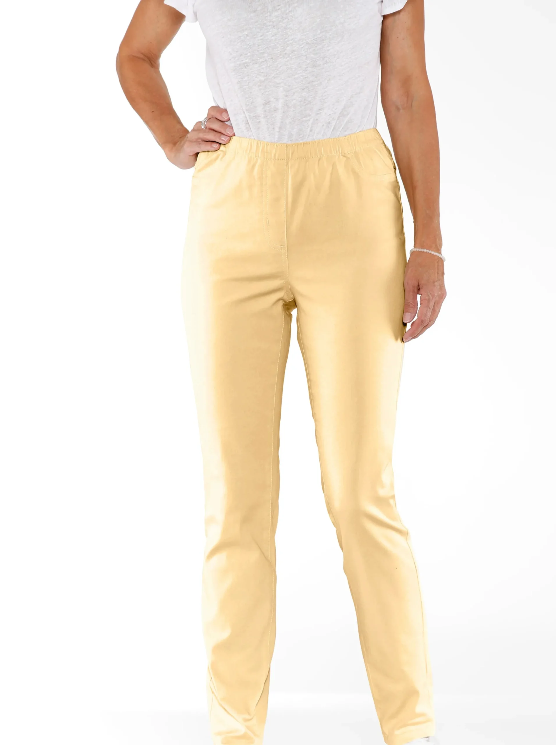 Jeans| Jeggings in schmaler Form vanille