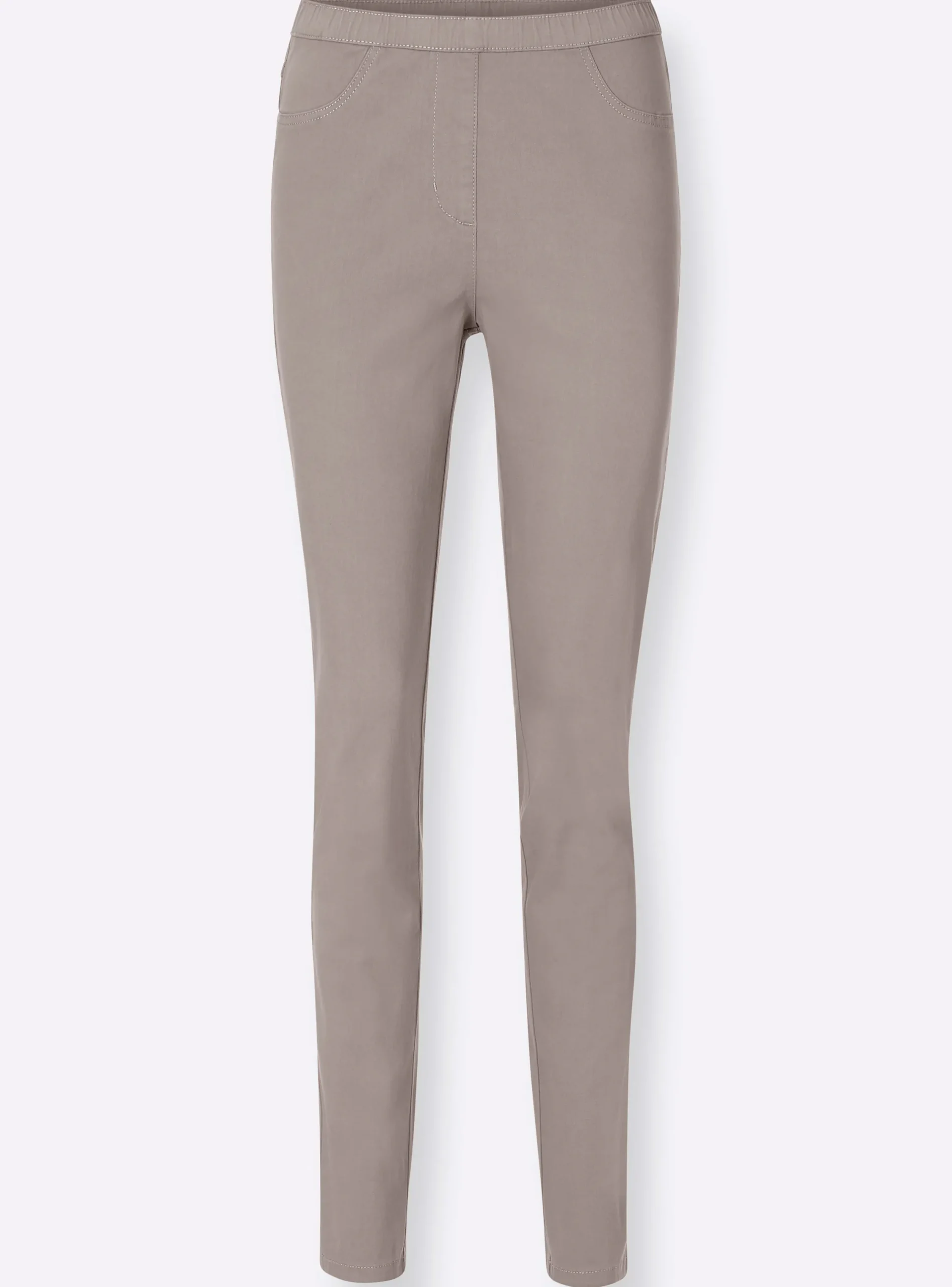 Basics|Jeans| Jeggings in schmaler Form taupe