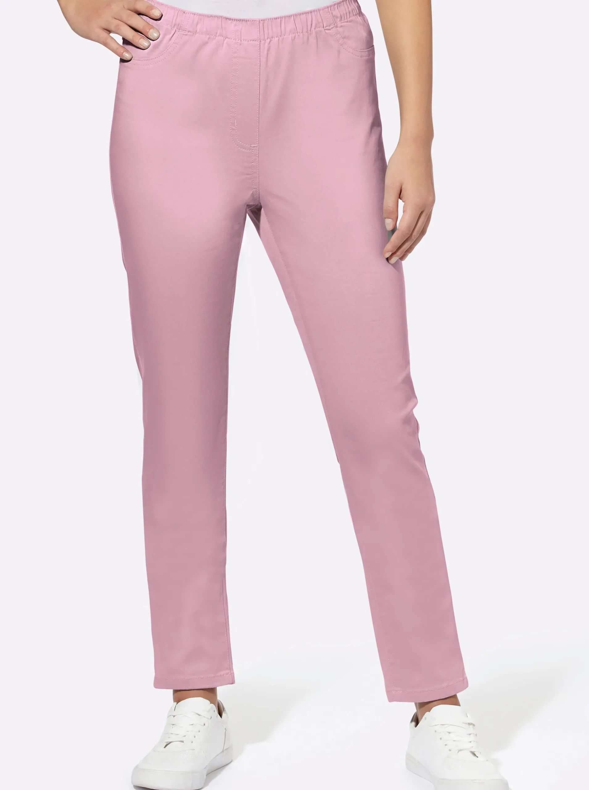 Jeans| Jeggings in schmaler Form rosé
