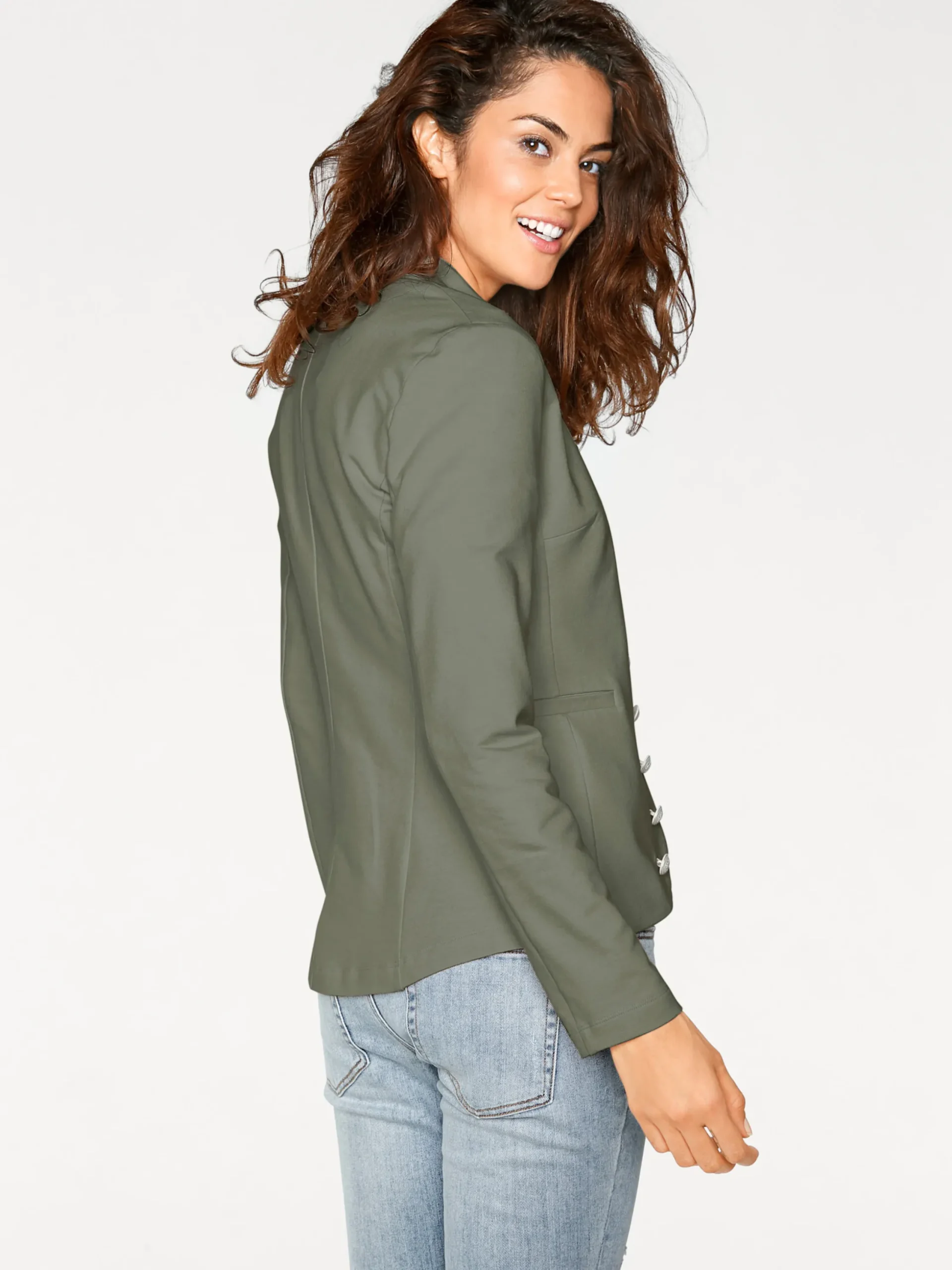 Blazer|heine Jersey-Blazer oliv