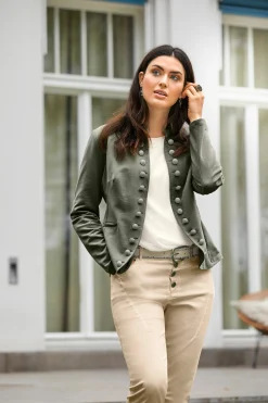 Blazer|heine Jersey-Blazer oliv