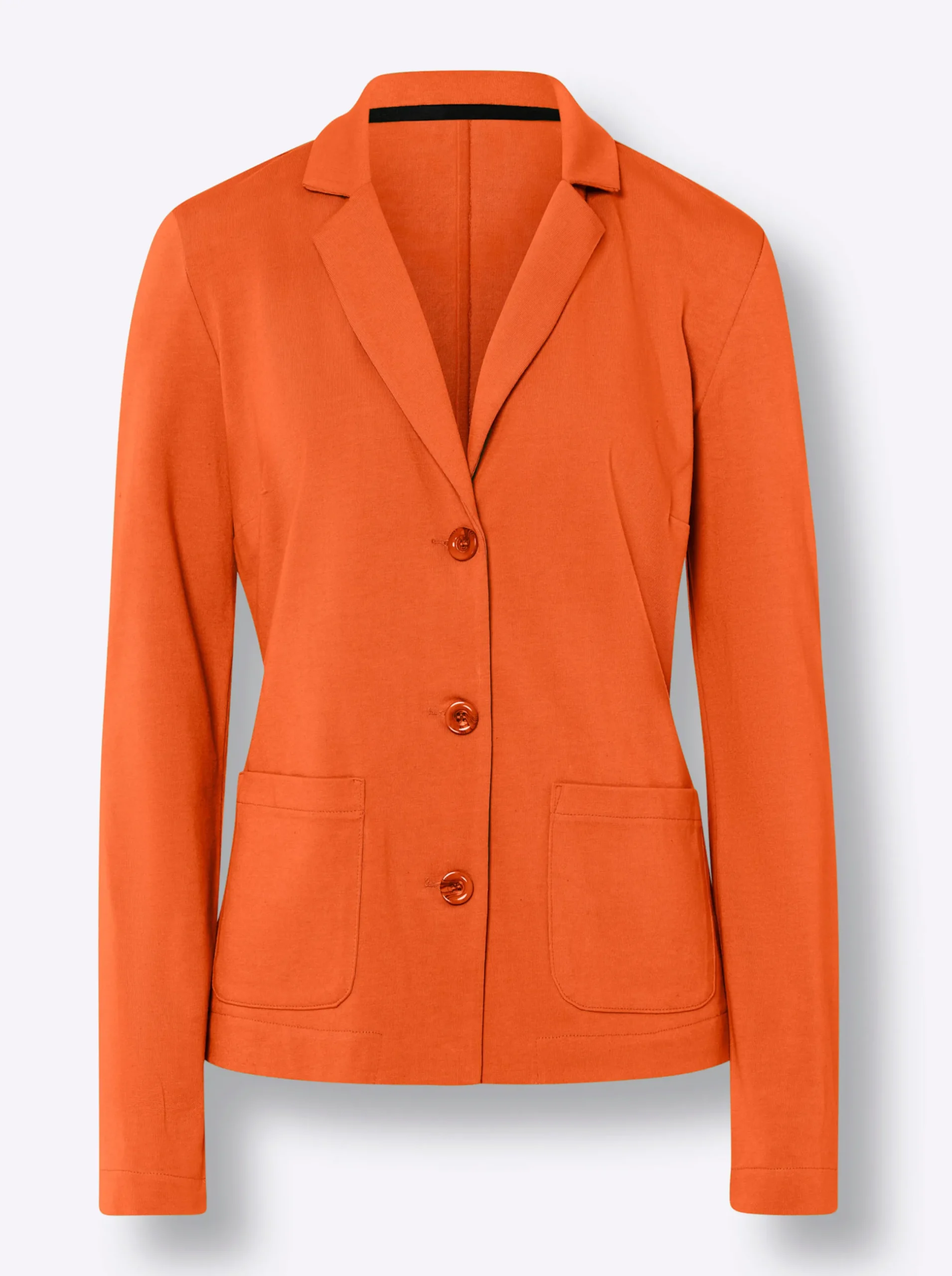 Strandmode|Blazer|heine Jerseyblazer aus Baumwolle, ungefüttert orange