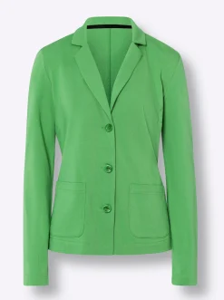 Strandmode|Blazer|heine Jerseyblazer aus Baumwolle, ungefüttert apfel