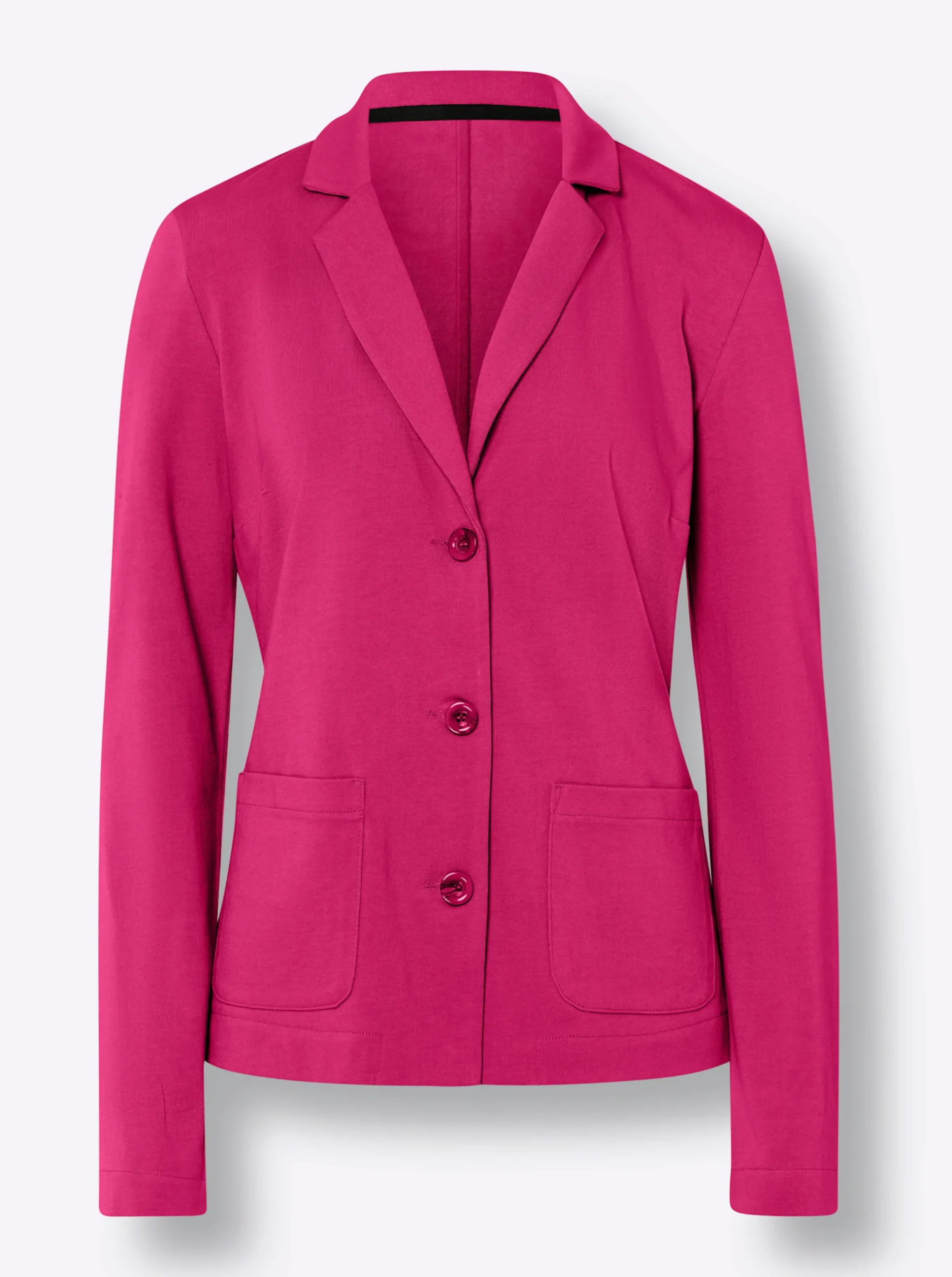 Strandmode|Blazer|heine Jerseyblazer aus Baumwolle, ungefüttert pink