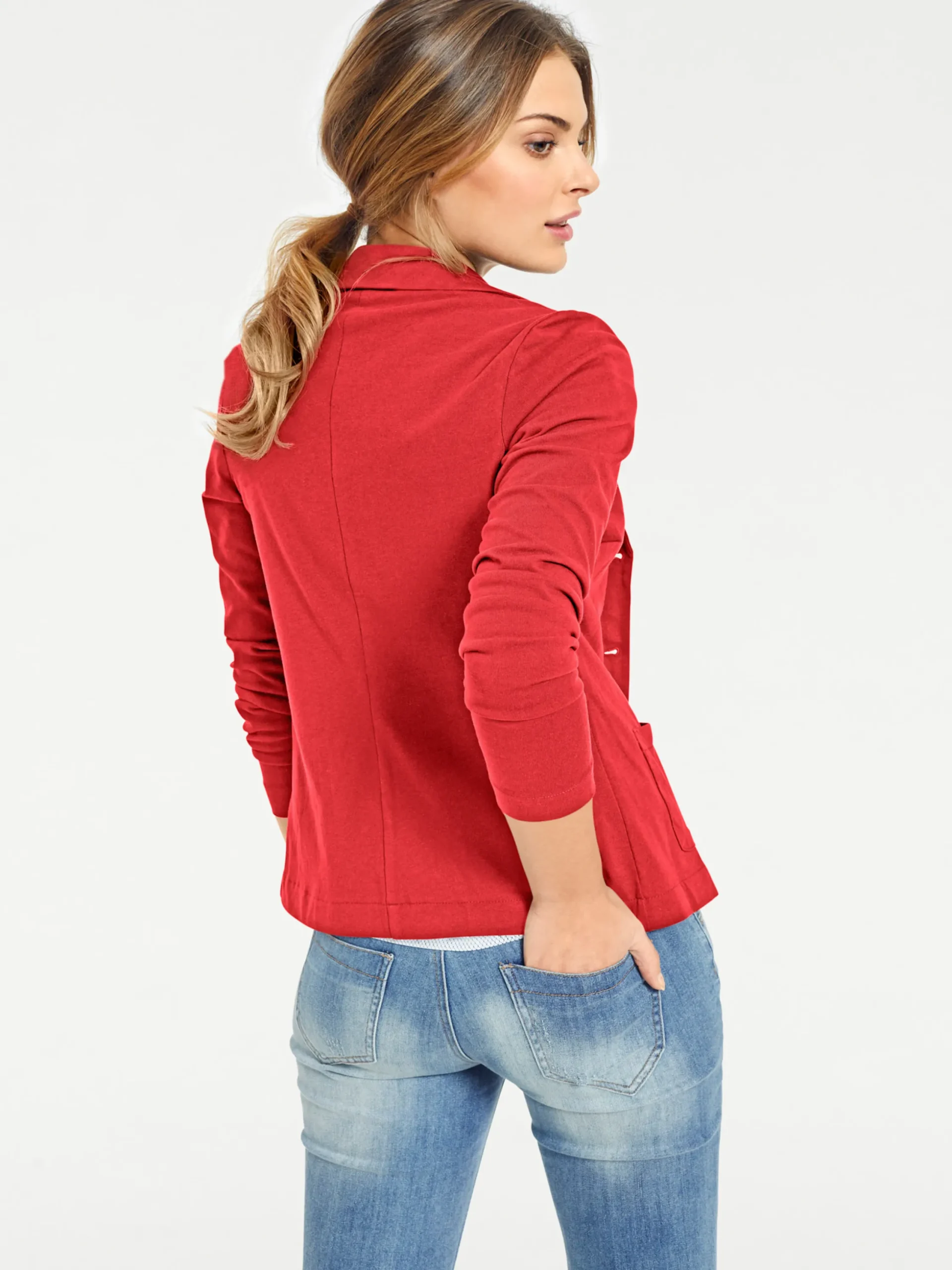 Strandmode|Blazer|heine Jerseyblazer aus Baumwolle, ungefüttert koralle