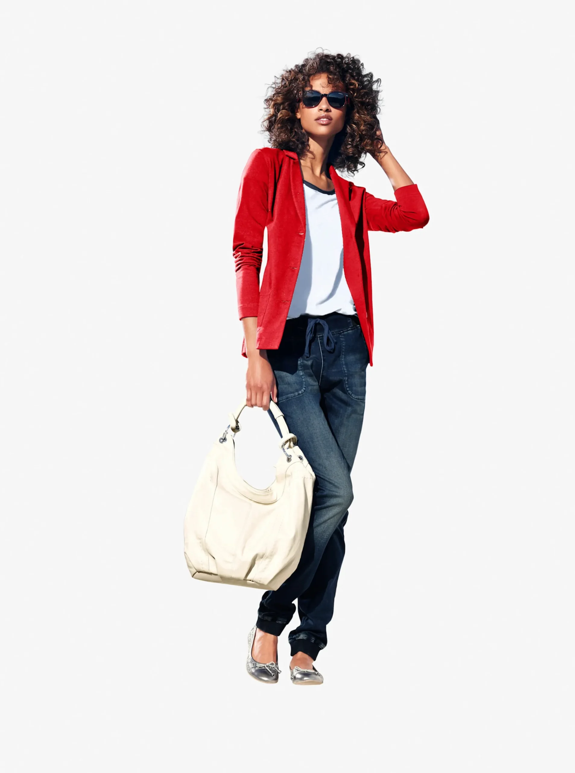 Strandmode|Blazer|heine Jerseyblazer aus Baumwolle, ungefüttert koralle