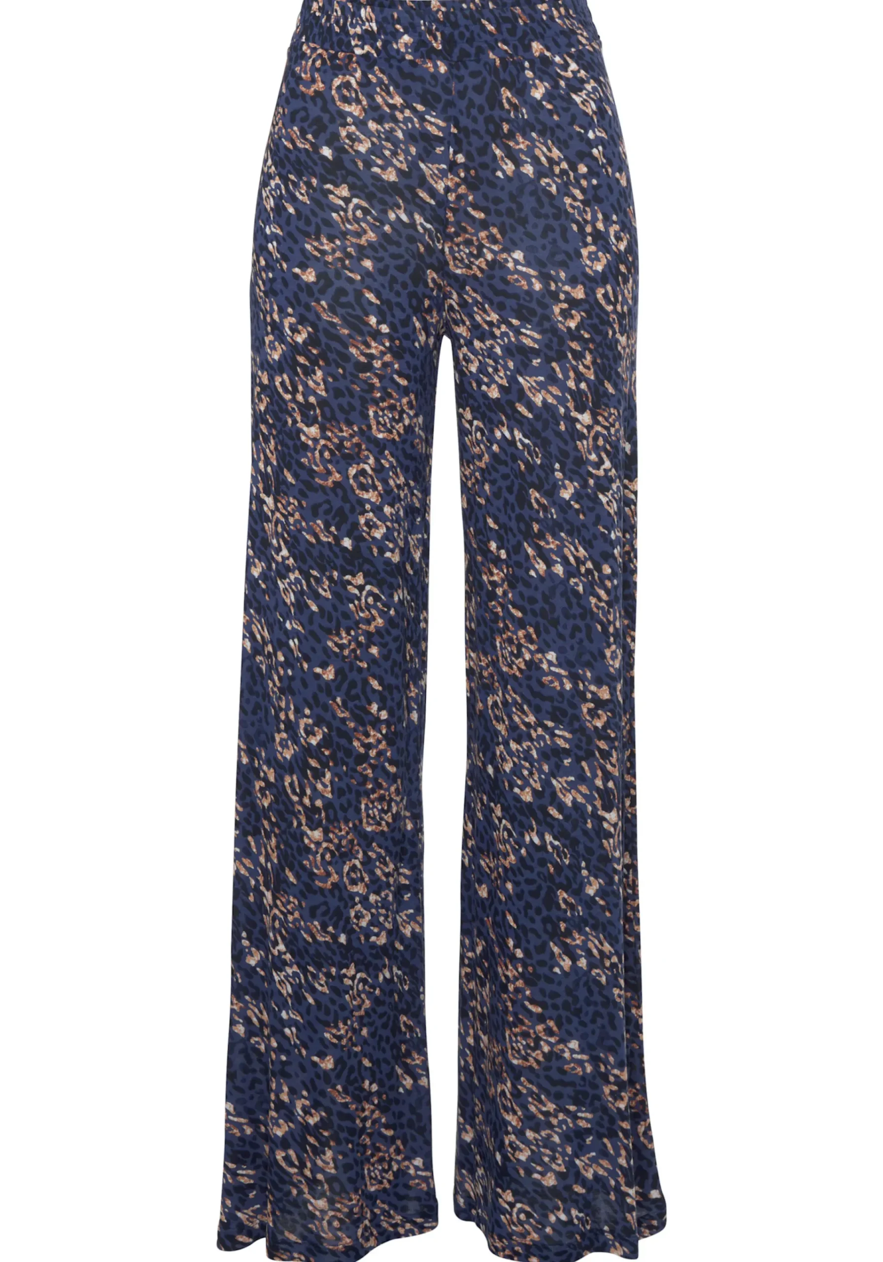 Hosen|Vivance Jerseyhose blau-rosébedruckt
