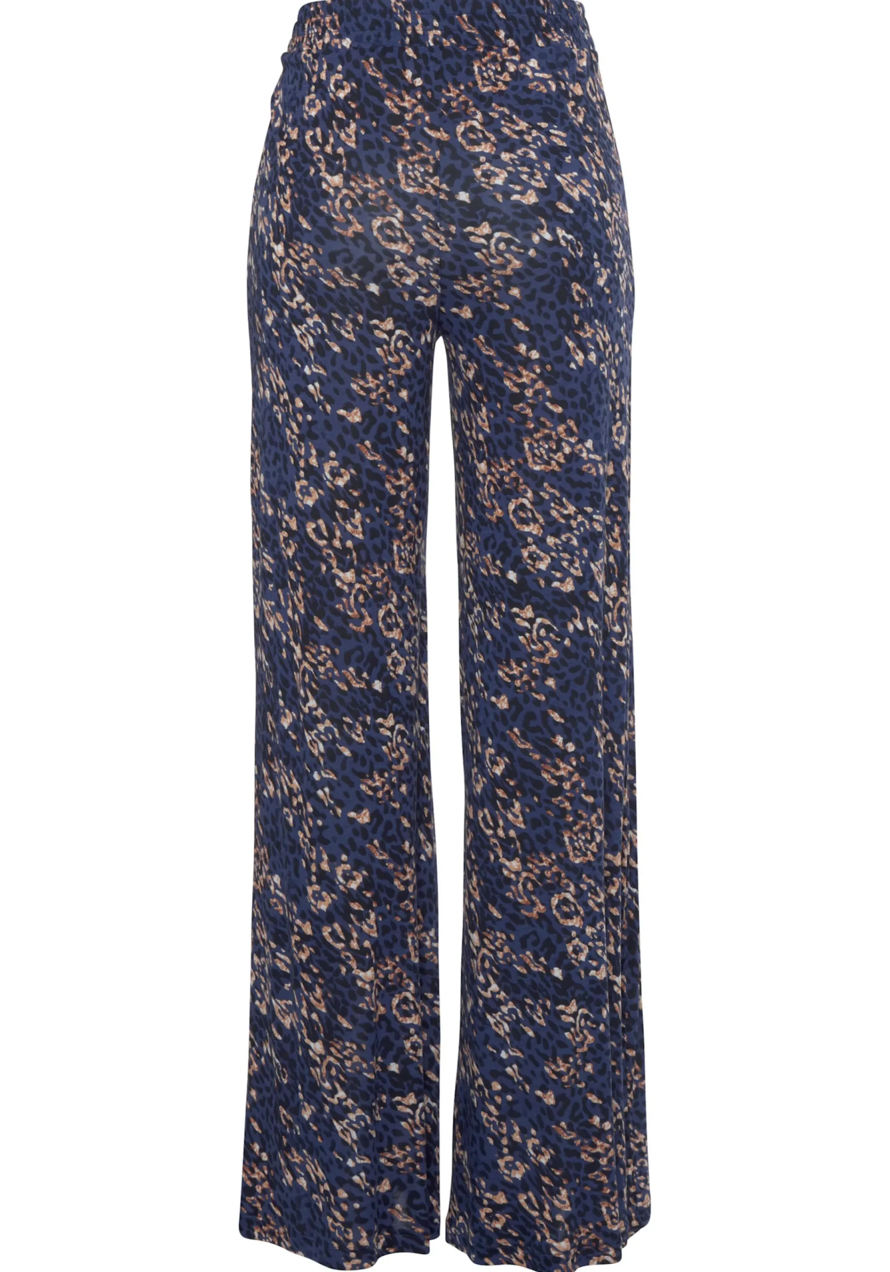 Hosen|Vivance Jerseyhose blau-rosébedruckt
