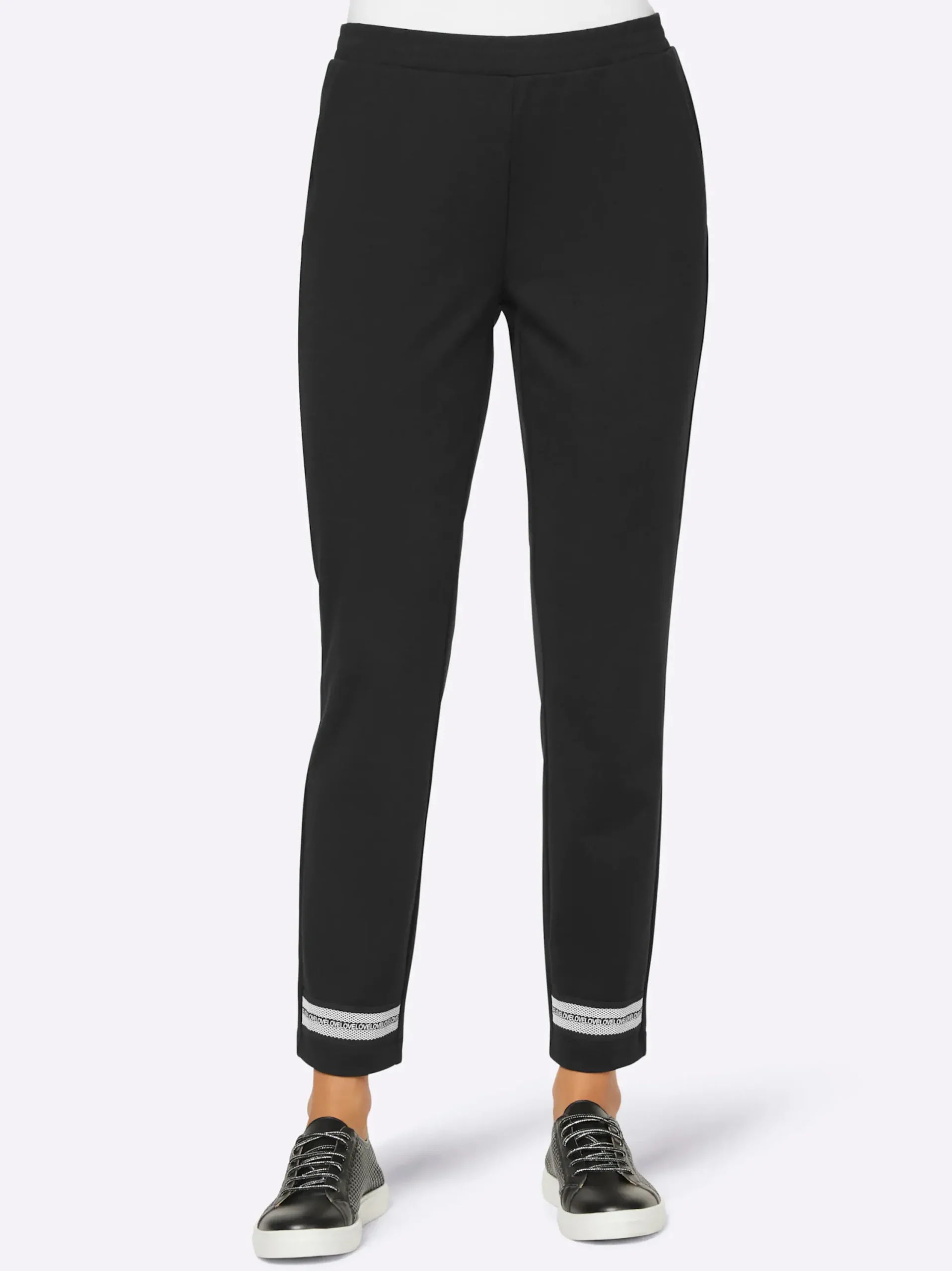 Hosen|heine Jersey-Hose schwarz
