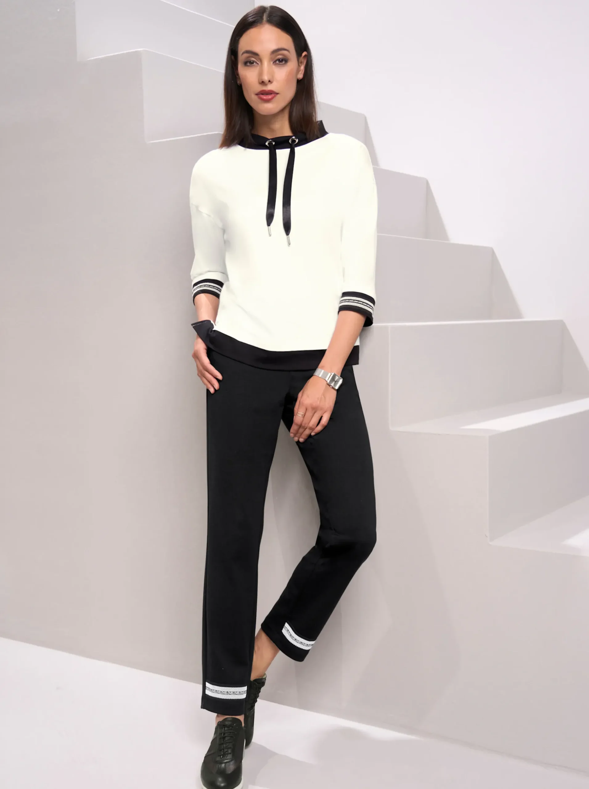 Hosen|heine Jersey-Hose schwarz