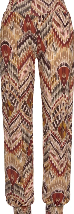 Strandmode|LASCANA Jerseyhose braun-bedruckt