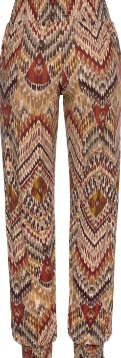 Strandmode|LASCANA Jerseyhose braun-bedruckt