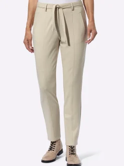Hosen| Jerseyhose inklusive Bindegürtel sand