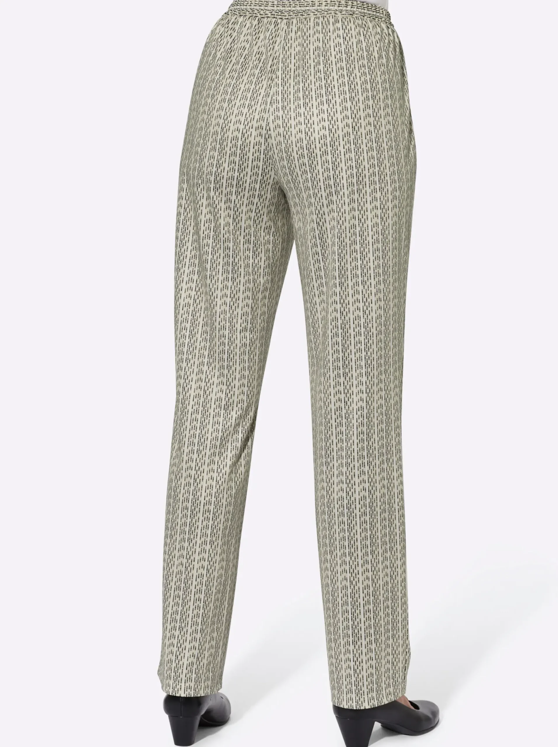 Hosen| Jerseyhose mit Bindeband sand-gestreift