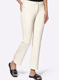 Hosen|heine Jerseyhose mit Gesäßtaschen champagner
