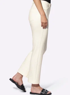 Hosen|heine Jerseyhose mit Gesäßtaschen champagner