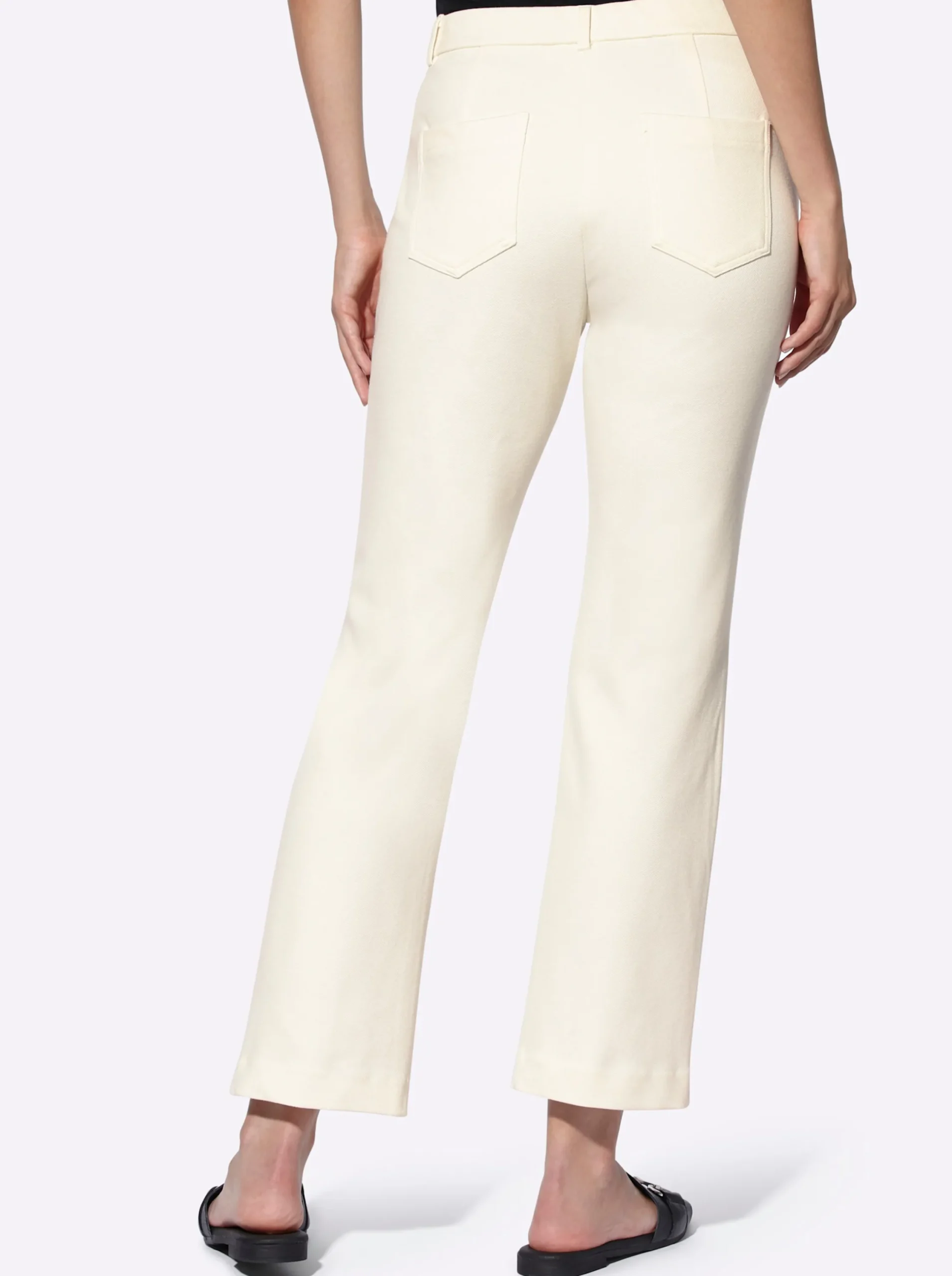 Hosen|heine Jerseyhose mit Gesäßtaschen champagner