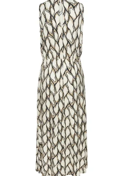 Strandkleider|Kleider|LASCANA Jerseykleid creme-khakibedruckt