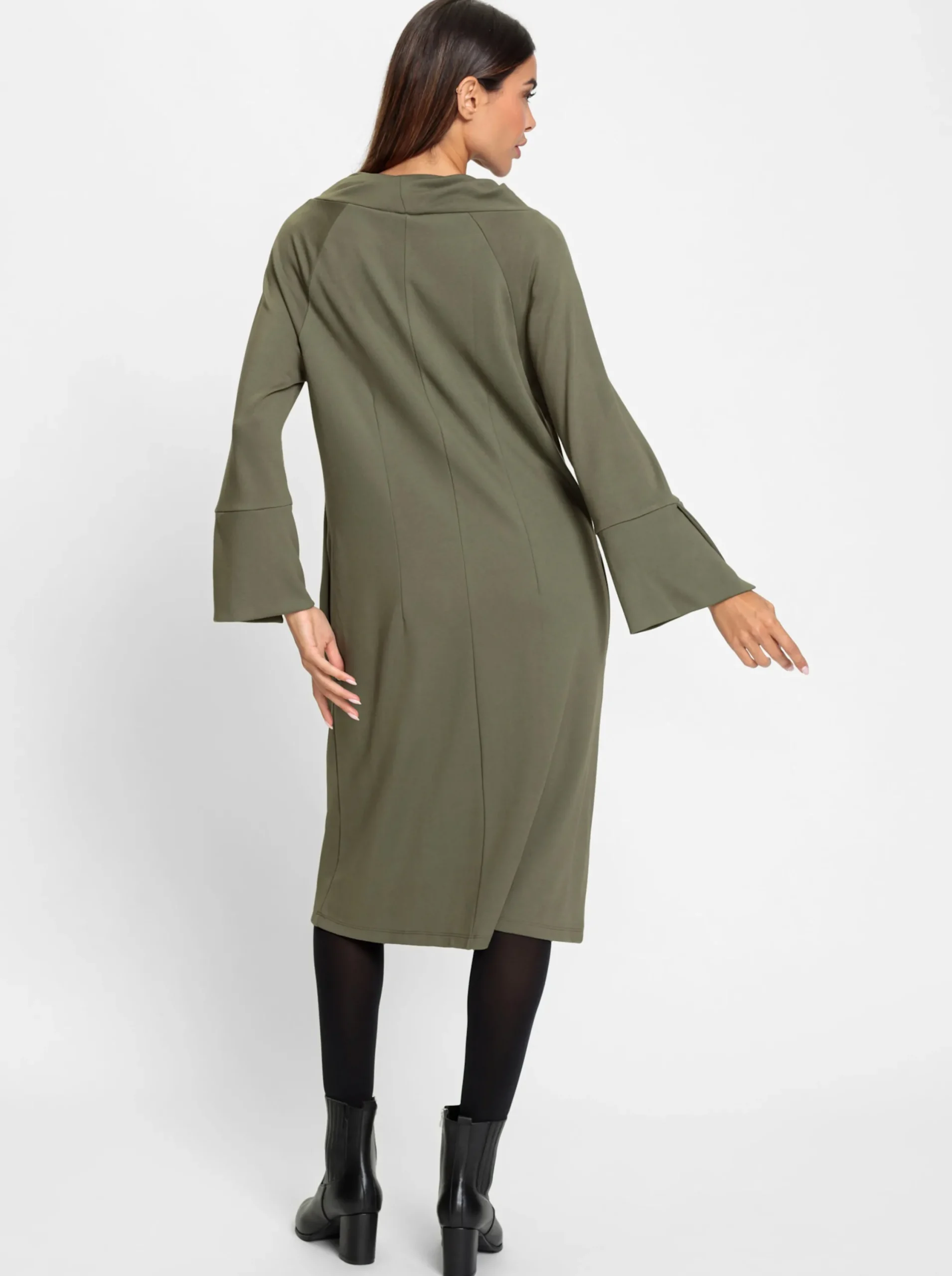 Kleider|heine Jerseykleid khaki