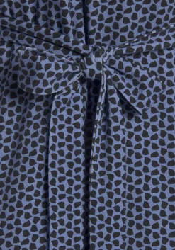 Kleider|Vivance Jerseykleid blau-marine-gemustert