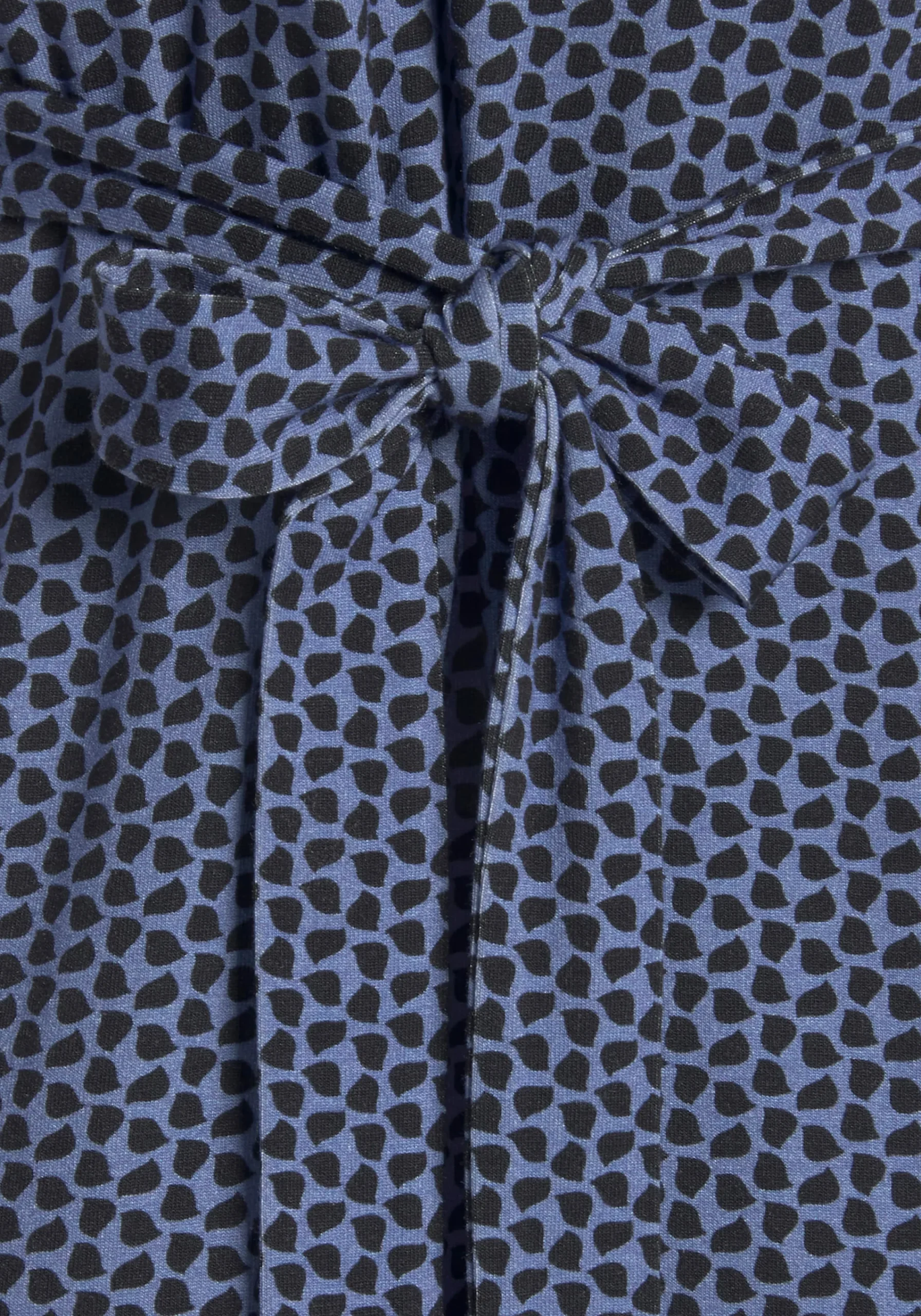 Kleider|Vivance Jerseykleid blau-marine-gemustert