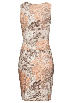Strandkleider|LASCANA Jerseykleid apricot-taupebedruckt