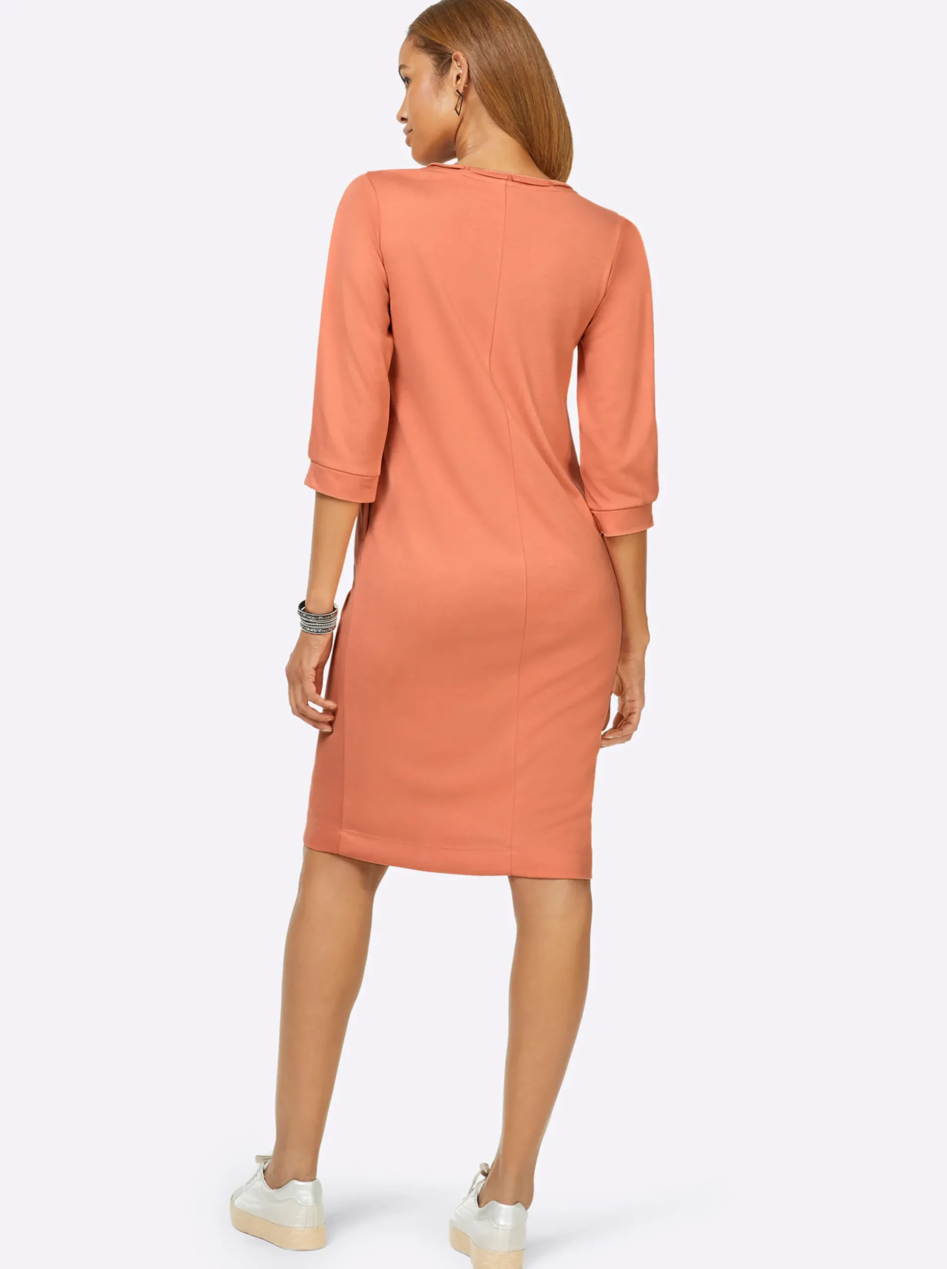 Kleider| Jerseykleid papaya