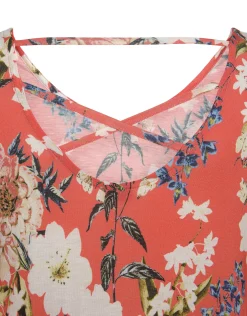Kleider|s.Oliver Jerseykleid koralle-bedruckt