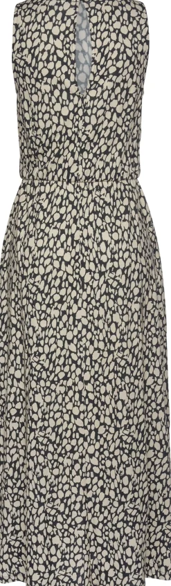 Strandkleider|Kleider|LASCANA Jerseykleid schwarz-beige-bedruckt