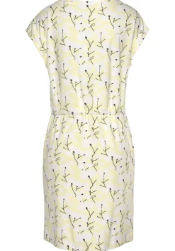 Strandkleider|Kleider|Beachtime Jerseykleid gelb-creme-bedruckt