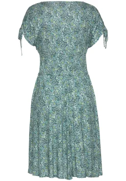 Strandkleider|Vivance Jerseykleid grün-bedruckt