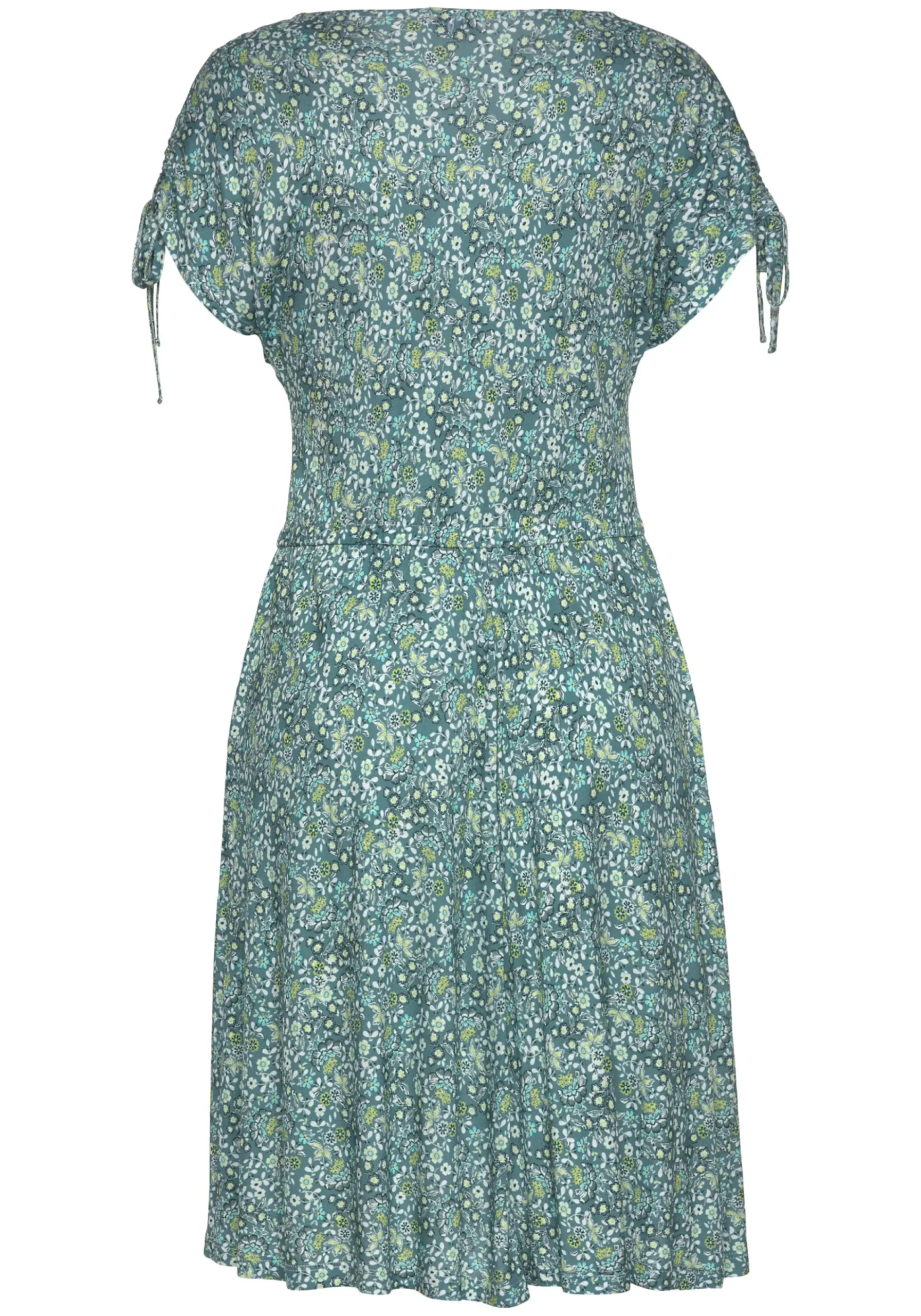 Strandkleider|Vivance Jerseykleid grün-bedruckt